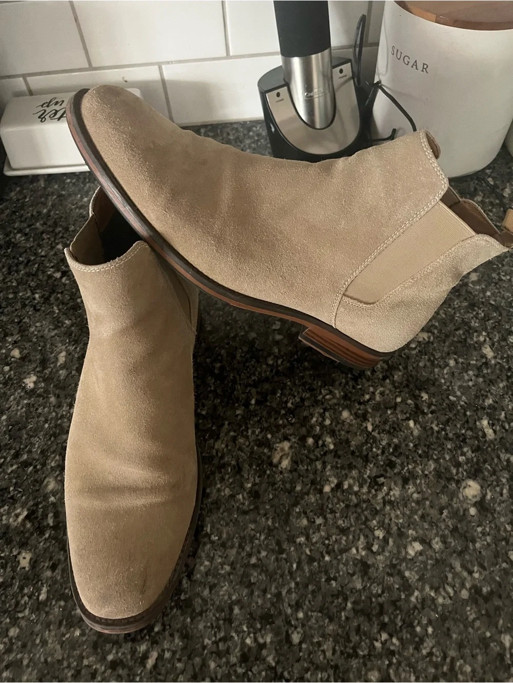 Sonoma Men's Suede Chukka Boots in Light Beige